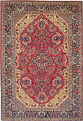 Mahal Persian Rug  9' 10 x 12' 10 Excellent  Purple