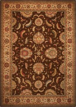 Nourison Living Treasures Brown Rectangle 10x14 ft Wool Carpet 100368
