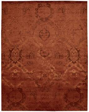 Nourison Nightfall Red Rectangle 8x10 ft Lucxelle Carpet 101133