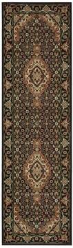 Nourison Persian Arts Black Runner 6 to 9 ft Polyester Carpet 102512