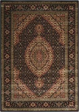 Nourison Persian Arts Black Rectangle 5x7 ft Polyester Carpet 102515