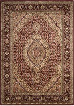 Nourison Persian Arts Red Rectangle 4x6 ft Polyester Carpet 102522