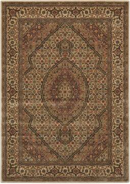 Nourison Persian Arts Beige Rectangle 4x6 ft Polyester Carpet 102531