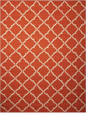 Nourison Portico Orange Rectangle 8x10 ft Polypropylene Carpet 102818