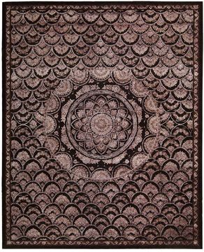 Nourison REGAL Brown Rectangle 8x10 ft Wool Carpet 103037
