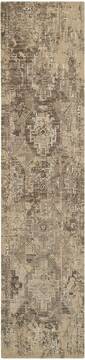 Nourison Silk Elements Beige Runner 10 to 12 ft Wool Carpet 103294