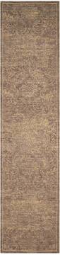 Nourison Silken Allure Beige Runner 10 to 12 ft Wool Carpet 103570