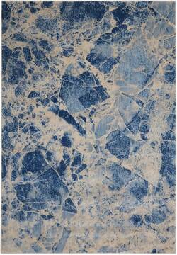 Nourison Somerset Blue Rectangle 2x3 ft Polyester Carpet 103946