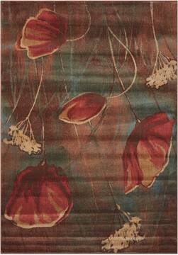 Nourison Somerset Multicolor Rectangle 8x11 ft Polyester Carpet 104060