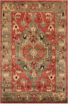 Nourison Tahoe Red Rectangle 6x9 ft Wool Carpet 104376
