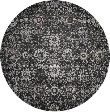 Nourison Twilight Grey Round 7 to 8 ft Lucxelle Carpet 104841