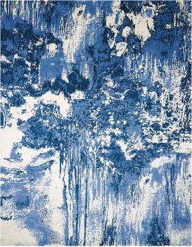 Nourison Twilight Blue Rectangle 6x9 ft Lucxelle Carpet 104905