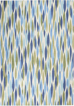 Nourison Sun N' Shade Green Rectangle 10x13 ft Polyester Carpet 105320