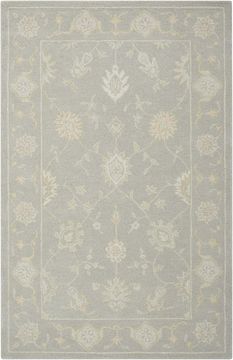 Nourison ZEPHYR Grey Rectangle 8x10 ft Wool Carpet 105814