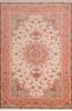 Tabriz Beige Hand Knotted 66 X 82  Area Rug 114-109049 Thumb 0