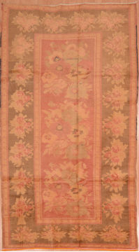 Daghestan Red Hand Knotted 4'8" X 9'2"  Area Rug 100-109058
