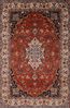 Yazd Red Hand Knotted 66 X 98  Area Rug 100-109360 Thumb 0