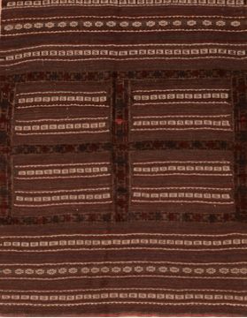 Afghan Kilim Red Square 4 ft and Smaller Wool Carpet 109401