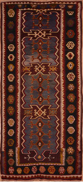 Kilim Red Runner Flat Woven 5'5" X 12'6"  Area Rug 100-109435