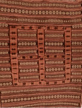 Afghan Kilim Brown Rectangle 3x5 ft Wool Carpet 109602