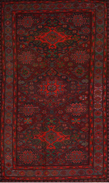 Afghan Kilim Red Rectangle 8x11 ft Wool Carpet 109843