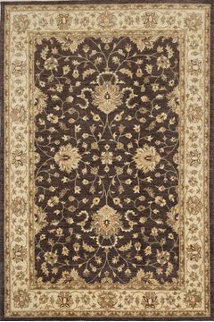 Pakistani Chobi Brown Rectangle 6x9 ft Wool Carpet 109936