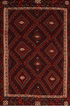 Kilim Red Flat Woven 5'6" X 7'10"  Area Rug 100-109990