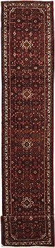 Hossein Abad Red Runner Hand Knotted 2'9" X 16'5"  Area Rug 100-11177