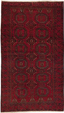 Persian Baluch Red Rectangle 3x5 ft Wool Carpet 11238