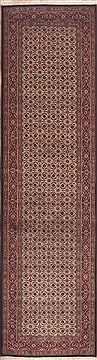 Mood Red Runner Hand Knotted 2'8" X 9'11"  Area Rug 100-11452