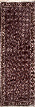 Persian Bidjar Purple Runner 10 to 12 ft Wool Carpet 11453