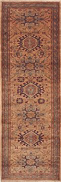 Ardebil Purple Runner Hand Knotted 3'0" X 10'3"  Area Rug 100-11481