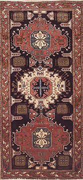 Persian Ardebil Brown Runner 10 to 12 ft Wool Carpet 11484