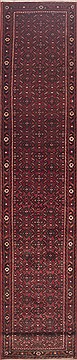 Hossein Abad Red Runner Hand Knotted 3'0" X 16'6"  Area Rug 100-11605