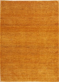 Persian Gabbeh Yellow Rectangle 6x9 ft Wool Carpet 11827