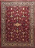 Sarouk Red Hand Knotted 98 X 135  Area Rug 100-11831 Thumb 0