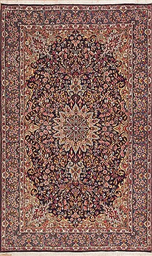 Kerman Green Hand Knotted 4'11" X 8'3"  Area Rug 100-11910