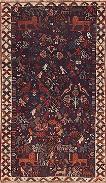 Persian Abadeh Blue Runner 6 to 9 ft Wool Carpet 11918