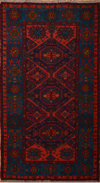 Armenian Kilim Blue Rectangle 8x11 ft Wool Carpet 110571