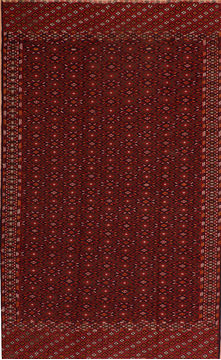 Kilim Red Flat Woven 6'6" X 10'10"  Area Rug 100-110715