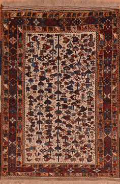 Afghan Kilim Red Rectangle 5x7 ft Wool Carpet 110717