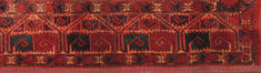 Baluch Red Square Hand Knotted 1'8" X 2'4"  Area Rug 100-111058