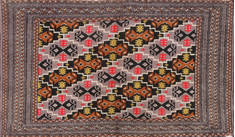 Baluch Grey Hand Knotted 2'0" X 4'3"  Area Rug 134-111080