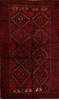 Baluch Red Hand Knotted 211 X 45  Area Rug 134-111100 Thumb 0