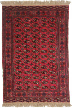 Bokhara Red Hand Knotted 6'2" X 8'10"  Area Rug 254-111875