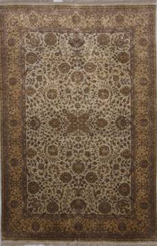 Jaipur Beige Hand Knotted 6'0" X 9'0"  Area Rug 905-112274