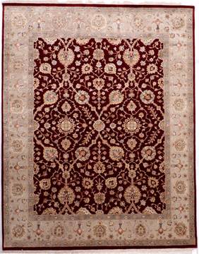 Jaipur Red Hand Knotted 8'1" X 10'2"  Area Rug 905-112377
