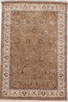 Jaipur Brown Hand Knotted 4'1" X 6'1"  Area Rug 905-112508