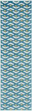 Nourison Harper Blue Runner 6 to 9 ft Polypropylene Carpet 112921