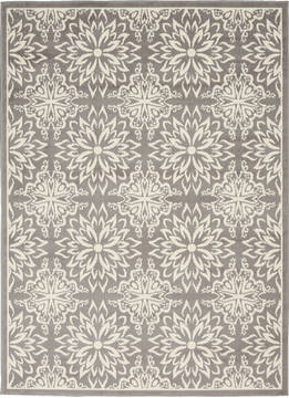 Nourison Jubilant Beige Rectangle 4x6 ft Polypropylene Carpet 113508